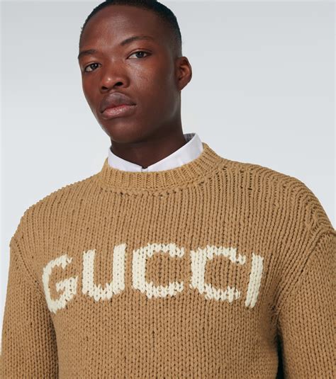 gucci intarsia knitted sweater|Gucci Wool argyle intarsia knit cardigan.